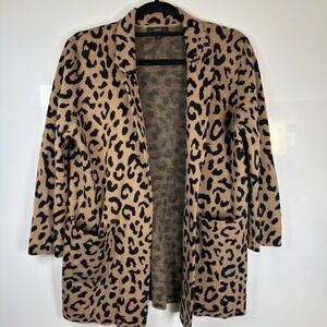 J.Crew Sophie Open Front Sweater Blazer in Leopard Women's Small